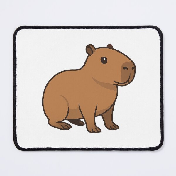 Item preview, Cute Capybara Minimalist Cartoon Adorable Capybara Art designed and sold by RetroPop23.