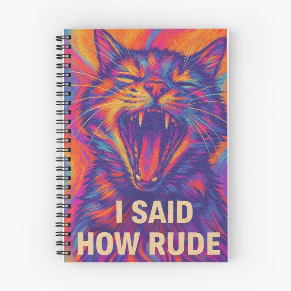 Item preview, Sassy Cat Humor - "I Said How Rude!" Angry Cat Face designed and sold by GraceMarieandCo.