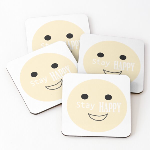 Item preview, Stay Happy –  Smile Emoji with Positive Message designed and sold by Beautiful art store.