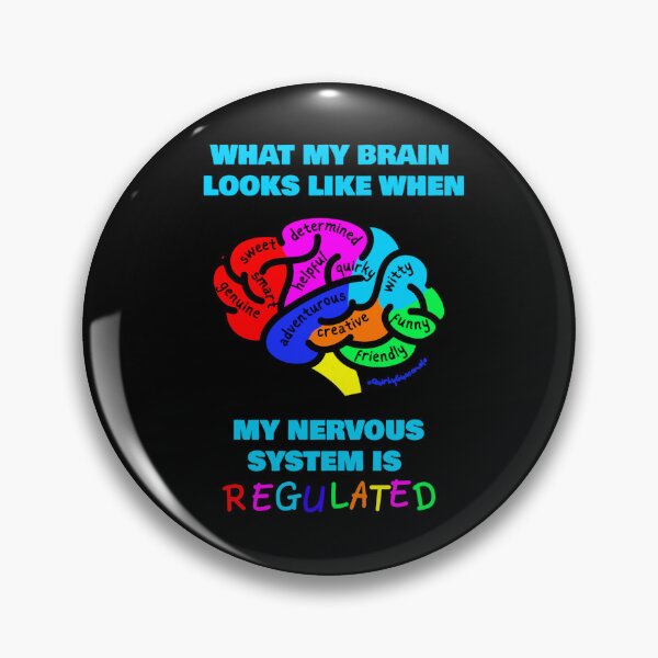 Item preview, What My Brain Looks Like | When My Nervous System is Regulated (Colorful Brain) designed and sold by QuirkyGuacamole.