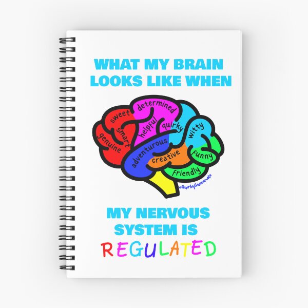 Item preview, What My Brain Looks Like | When My Nervous System is Regulated (Colorful Brain) designed and sold by QuirkyGuacamole.