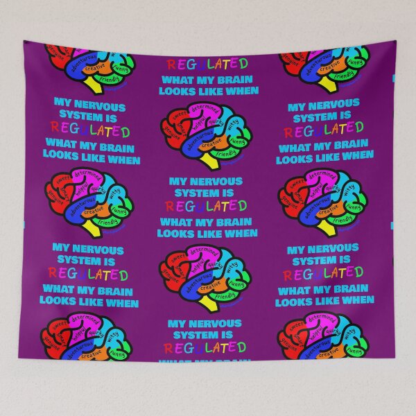 Item preview, What My Brain Looks Like | When My Nervous System is Regulated (Colorful Brain) designed and sold by QuirkyGuacamole.