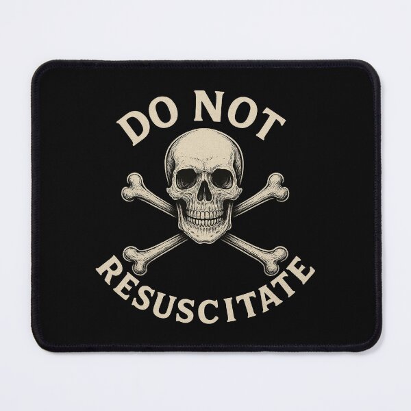 Item preview, Do Not Resuscitate Skull & Crossbones designed and sold by getpressedshirt.