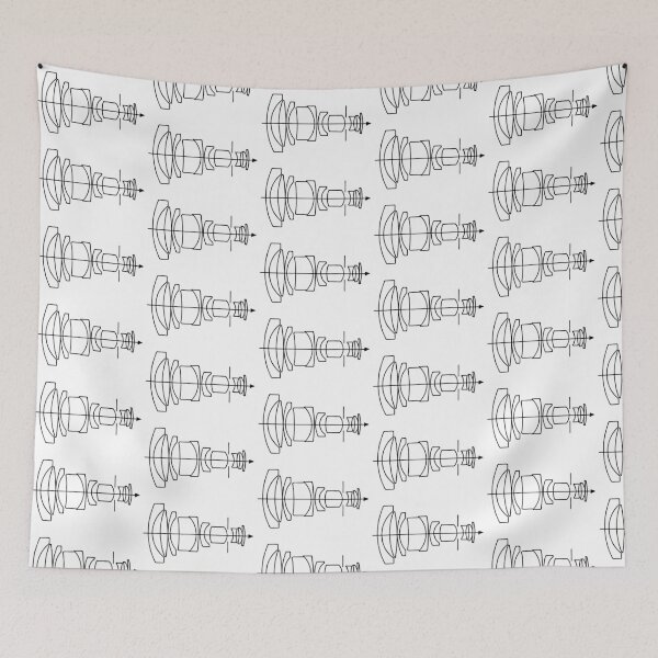 Item preview, Telephoto Lens Diagram  designed and sold by Film Camera Nerds.