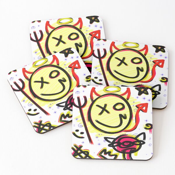 Item preview, Pop Art Style Saint Devil Emoji designed and sold by BurningMonkey.