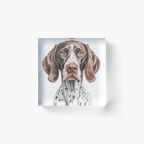 Item preview, Realistic portrait of an English Pointer – Artistic illustration of a hunting dog designed and sold by arteopolis.