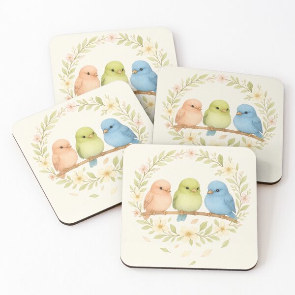 Item preview, A Gentle Trio of Baby Birds designed and sold by FunscapeHQ.