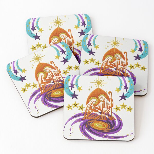 Item preview, Christmas Nativity Scene, Manger, Bethlehem, Christmas Eve, Stars, Galaxy designed and sold by Ciervo Primavera.