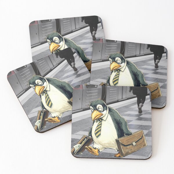 Item preview, Workaholic Penguin - Inner City Jungle designed and sold by kiwioffcuts.