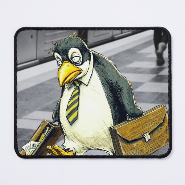 Item preview, Workaholic Penguin - Inner City Jungle designed and sold by kiwioffcuts.