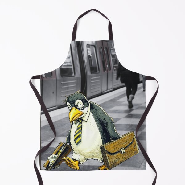 Item preview, Workaholic Penguin - Inner City Jungle designed and sold by kiwioffcuts.
