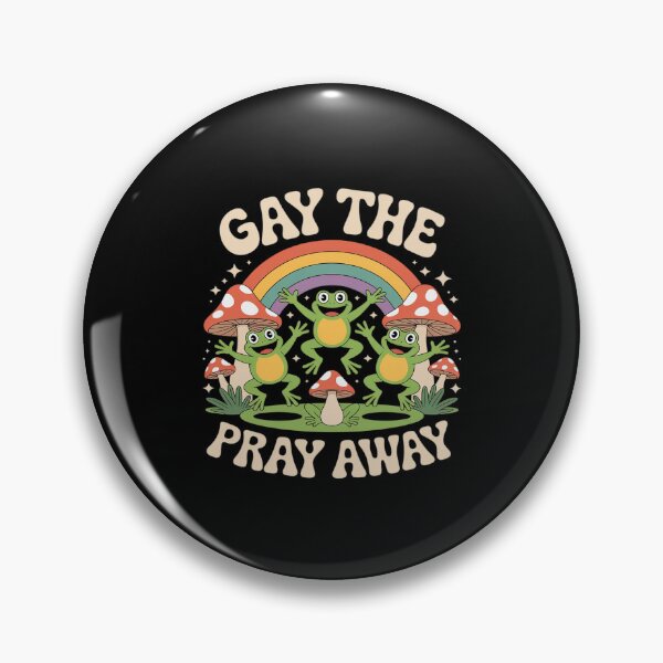 Item preview, Gay The Pray Away Rainbow Funny Meme Frogs LGBT Pride LGBTQ designed and sold by JulienAureo.