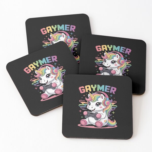 Item preview, Gaymer Unicorn LGBTQ Gay Pride Rainbow Funny Gamer Video designed and sold by JulienAureo.