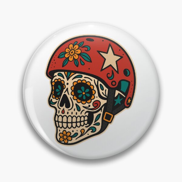 Item preview, Sugar Skull Roller Derby – Jammer Star Helmet Día de los Muertos Skater Design designed and sold by VKinnovations.