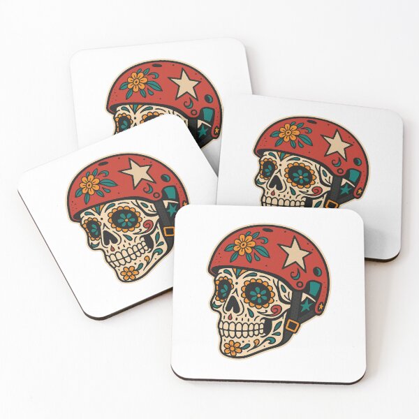 Item preview, Sugar Skull Roller Derby – Jammer Star Helmet Día de los Muertos Skater Design designed and sold by VKinnovations.
