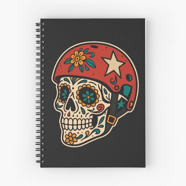 Item preview, Sugar Skull Roller Derby - Casco Jammer Star Diseño de patinador del Día de los Muertos designed and sold by VKinnovations.