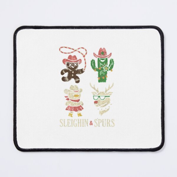 Item preview, Sleighin’ & Spurs – Cowboy Christmas Chaos Classic T-Shirt designed and sold by inkfluenceart.