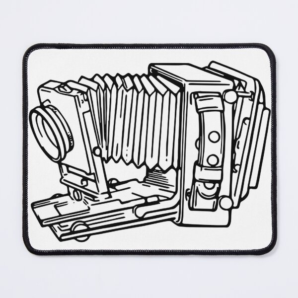 Item preview, 4x5 Film Land Camera, Vintage Camera Art, Folding Camera designed and sold by Film Camera Nerds.