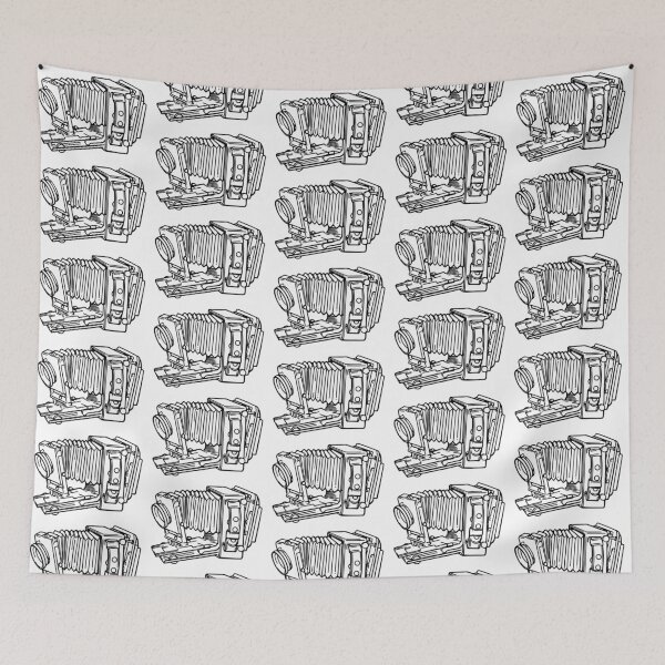 Item preview, 4x5 Film Land Camera, Vintage Camera Art, Folding Camera designed and sold by Film Camera Nerds.