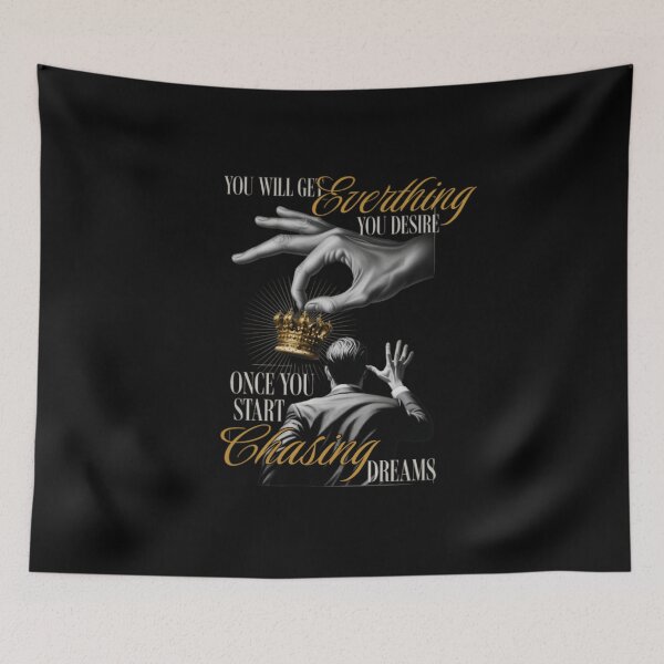 Item preview, Chasing Dreams Crown Motivational Quote Wall Art Poster designed and sold by SoulFlex.