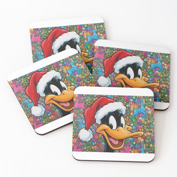 Item preview, Quackin’ Around the Christmas Tree – Funny Daffy Duck-Inspired Ugly Sweater Art designed and sold by Art's Diner.