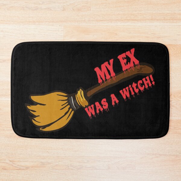 Item preview, My Ex Was a Witch – Sarcastic Halloween Broom designed and sold by SanPedroArt.