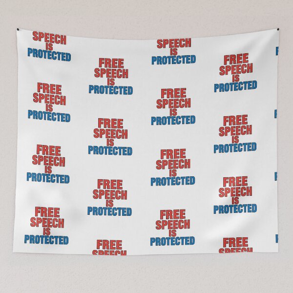 Item preview, Free Speech Is Protected designed and sold by LewpyG.