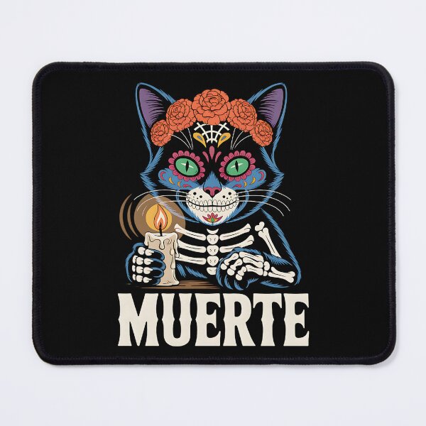 Item preview, Muerte Cat – Adorable Day of Dead Sugar Skull Kitten Candle designed and sold by Taans-Creation.
