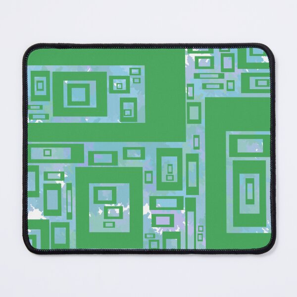 Item preview, Abstract greens and turquoises designed and sold by JustLagoons.