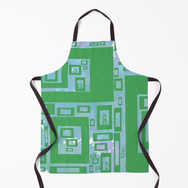 Item preview, Abstract greens and turquoises designed and sold by JustLagoons.