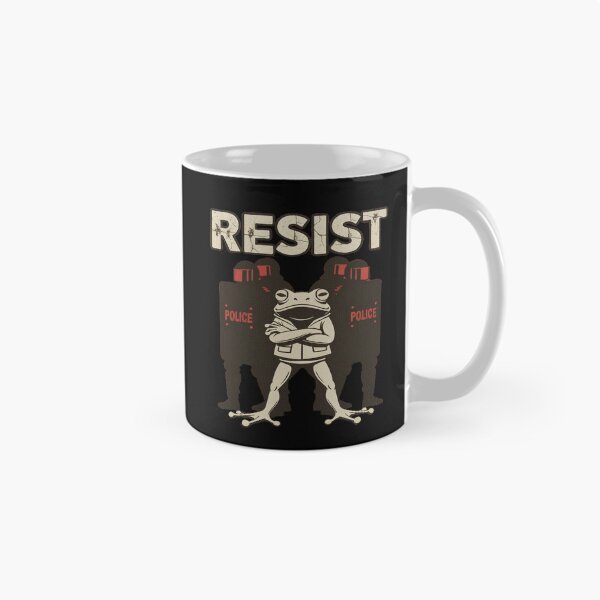 Item preview, Portland Frog Resist Protest T-Shirt - Defiant Green Frog vs Riot Gear designed and sold by KC1max.