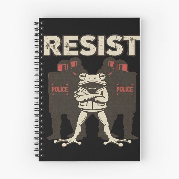 Item preview, Portland Frog Resist Protest T-Shirt - Defiant Green Frog vs Riot Gear designed and sold by KC1max.