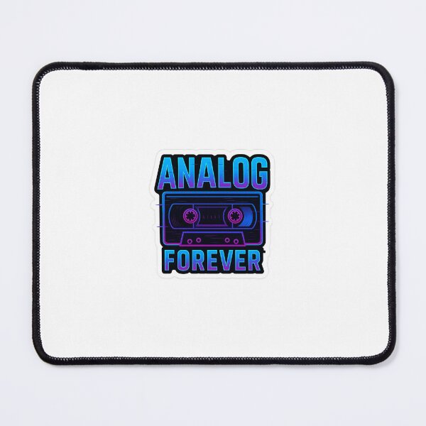 Item preview, Analog Forever – Retro Neon Tape Sticker | Retro Vibes Collection designed and sold by Eugeniia25.
