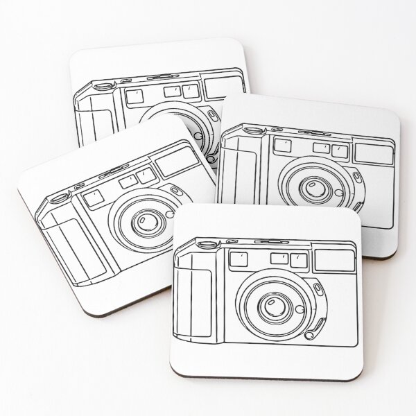 Item preview, 35mm Point and Shoot Film Camera Drawing 2 designed and sold by Film Camera Nerds.