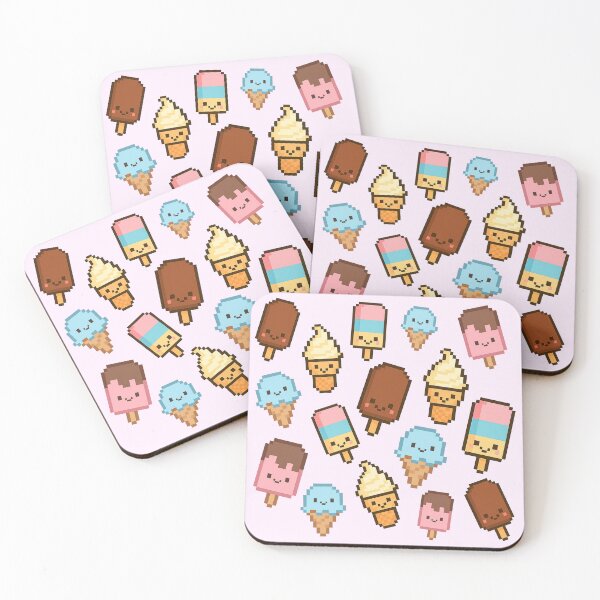 Item preview, Kawaii Frozen Desserts Pattern | Cute Ice Cream, Popsicles & Sweet Treats Design designed and sold by Beezy-Kneez.