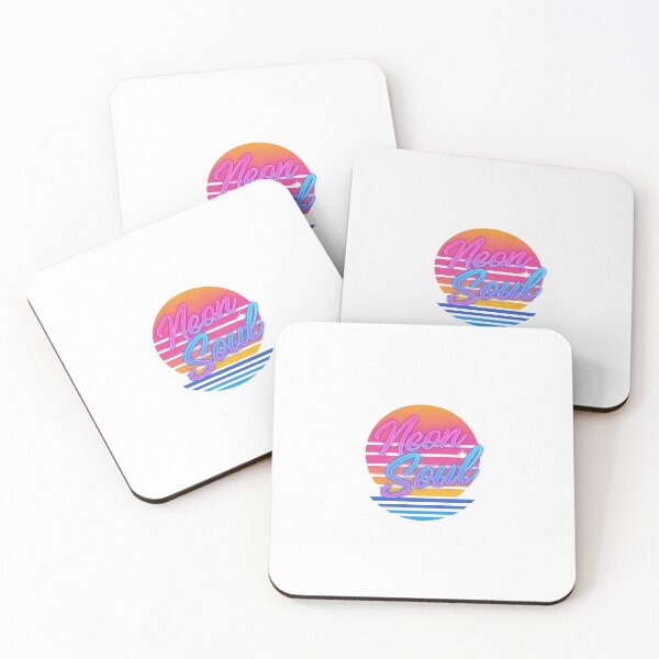 Item preview, Neon Soul – Synthwave Sunset Sticker  Retro Vibes Collection designed and sold by Eugeniia25.