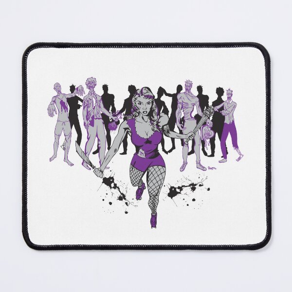Item preview, Zombie Skate – Fierce Roller Derby Slayer Horror Comic Art designed and sold by VKinnovations.