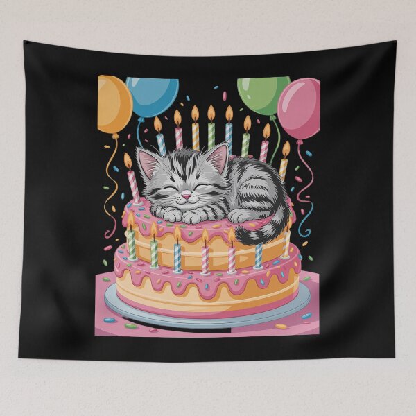 Item preview, Catnap Birthday designed and sold by MinaReinger.