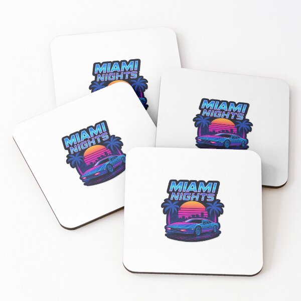 Artikelvorschau, Miami Nights – 80er Neon City Sticker Retro Vibes Kollektion entworfen und verkauft von Eugeniia25.