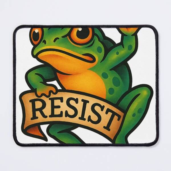 Item preview, Resist Frog – Portland Style Protest Art designed and sold by derb darb.