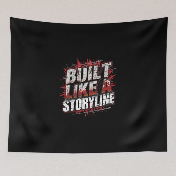Item preview, Built Like A Storyline - Action Text Art designed and sold by ConfuseLab Shop.