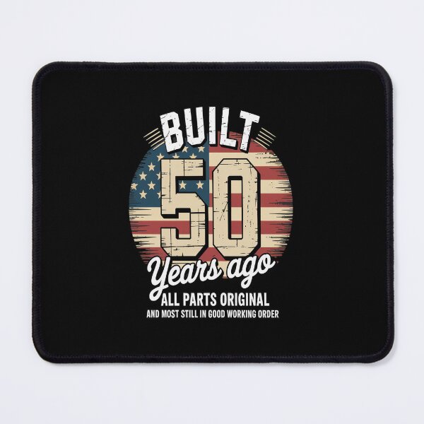 Item preview, Built 50 Years Ago Funny 50th Birthday USA Flag designed and sold by RayArmstrong.