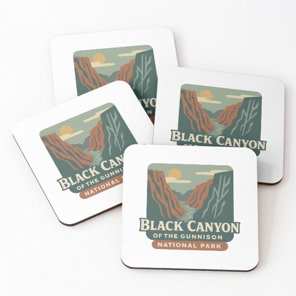 Item preview, Black Canyon of the Gunnison National Park Retro Design designed and sold by Vendeloc.