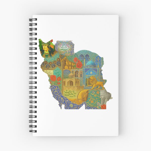 Item preview, Map of Iran Collage – Persian Empire Art designed and sold by PersianGallary.