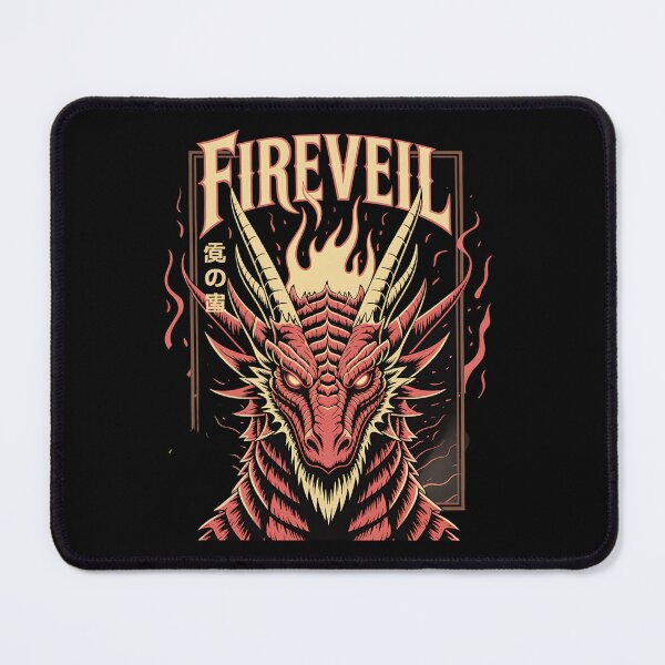 Item preview, Fireveil Dragon – Aggressive Fantasy Retro Gaming Japanese Style designed and sold by Taans-Creation.