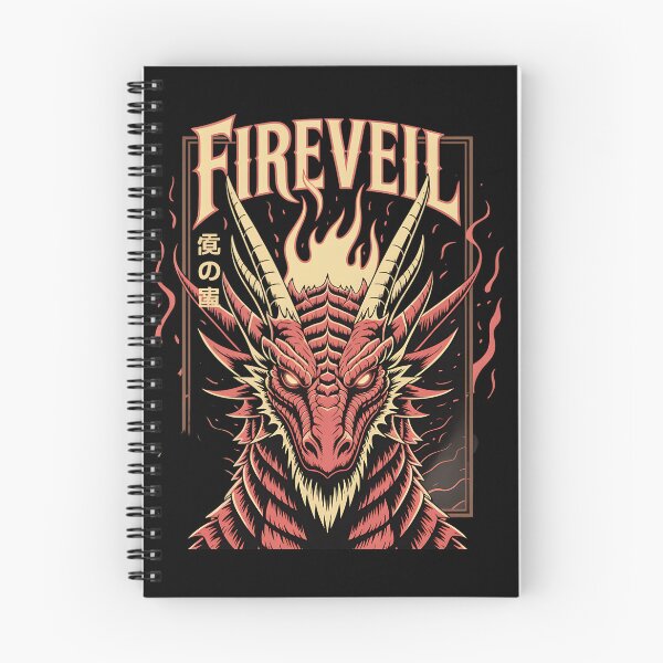 Item preview, Fireveil Dragon – Aggressive Fantasy Retro Gaming Japanese Style designed and sold by Taans-Creation.