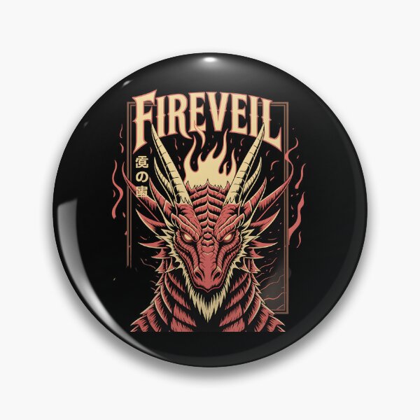 Item preview, Fireveil Dragon – Aggressive Fantasy Retro Gaming Japanese Style designed and sold by Taans-Creation.