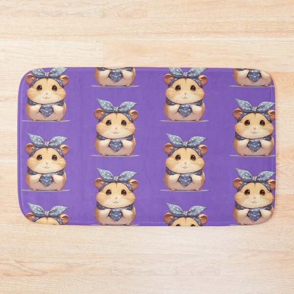Item preview, Charming Tiny Hamster with Blue Bandana Sticker designed and sold by PaintbrushPlace.