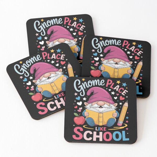 Item preview, Gnome Place Like School Colorful Gnome Lover Teacher Student designed and sold by tabdejinti.