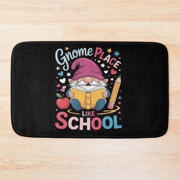 Item preview, Gnome Place Like School Colorful Gnome Lover Teacher Student designed and sold by tabdejinti.